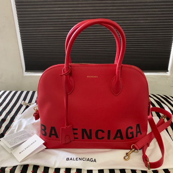 Balenciaga Handbags - NEW ✨BALENCIAGA LOGO PRINTED LEATHER VILLE M BAG